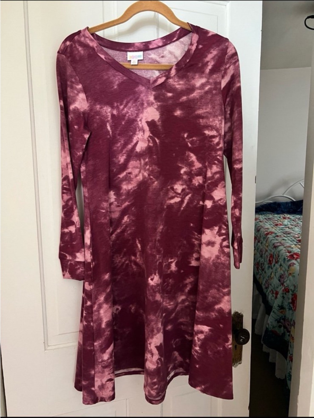 Lularoe Tie Dye Die Dress With Pockets
